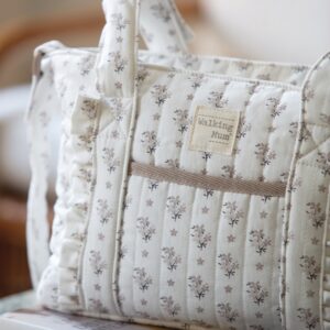 תיק עגלה בינוני BOTTON פרחים