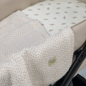 סט סדין לעגלה וטטרה MIMOSA ורוד