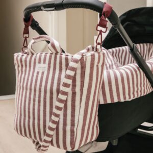 תיק החתלה CHERRY פסים