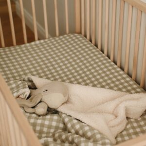 שמיכת תינוק משבצות ירוק